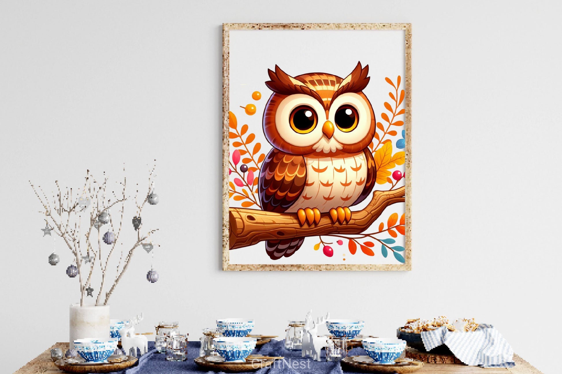 Autumn Cute Owl Clipart Bundle 2 - CraftNest - Digital Crafting and Art