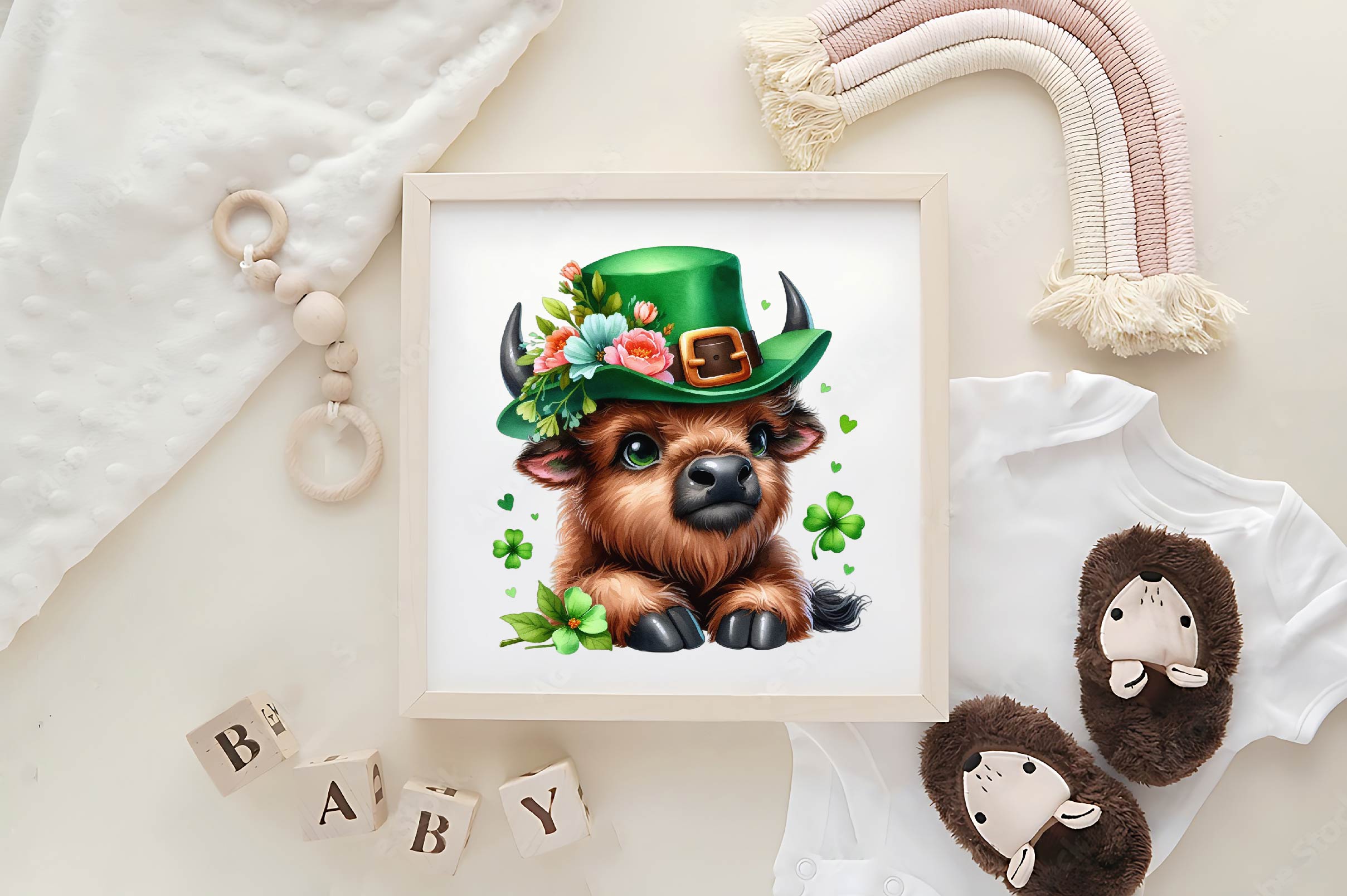 St Patrick'S Highland Cow Clipart Bundle - CraftNest - Digital Crafting and Art