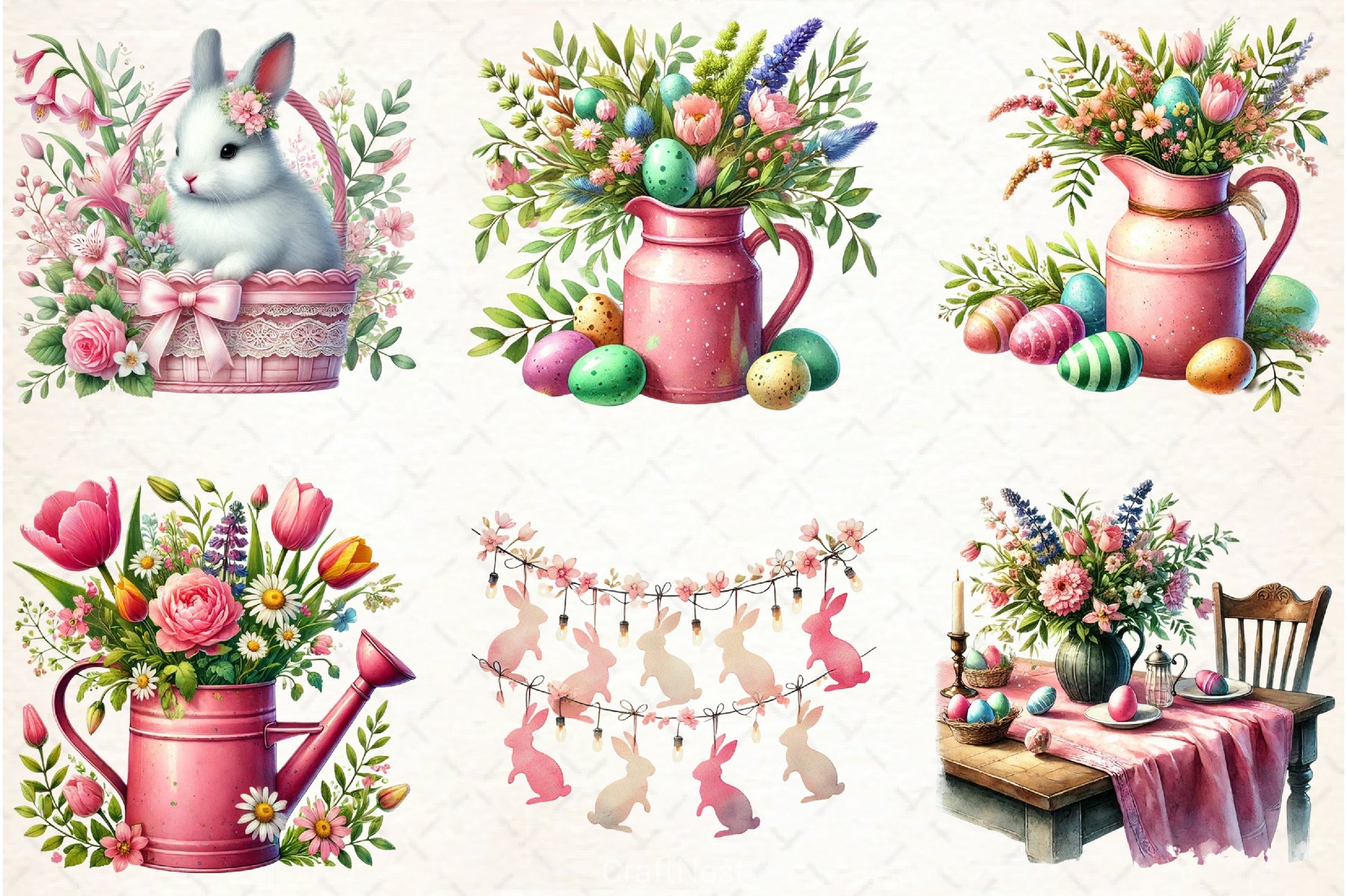 Easter Farm Clipart Bundle - CraftNest - Digital Crafting and Art