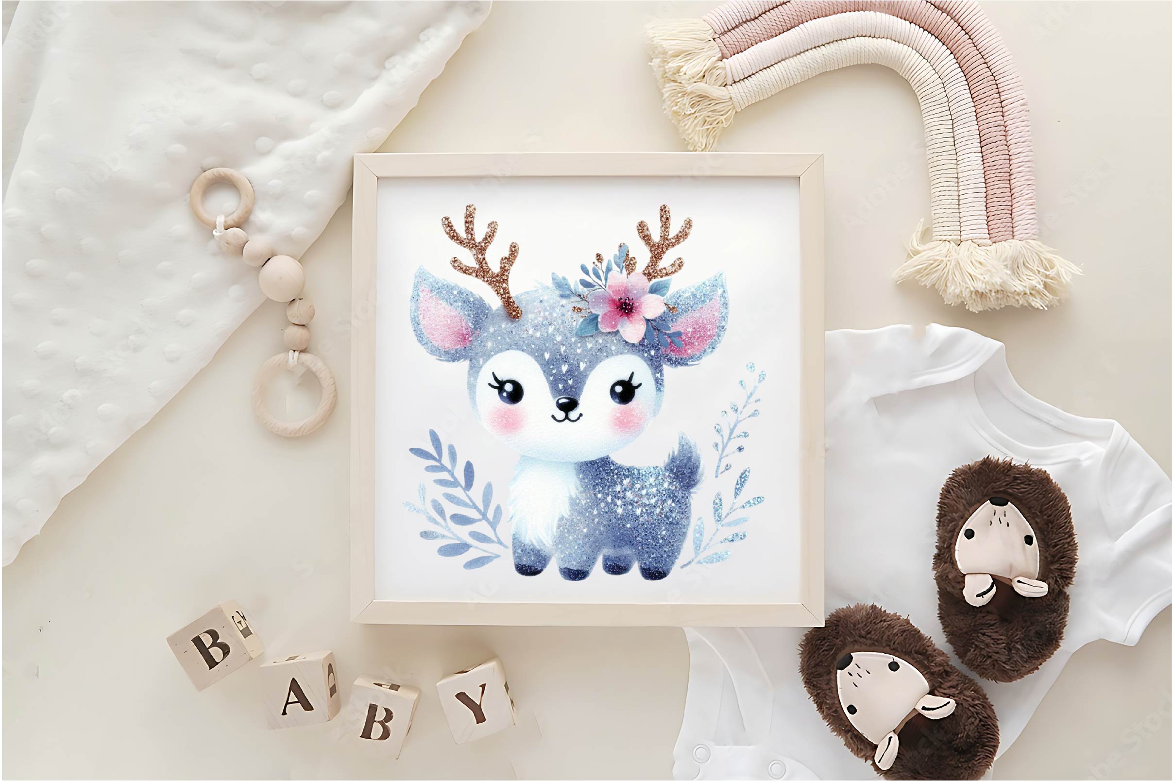 Glitter Elk Clipart Bundle - CraftNest - Digital Crafting and Art