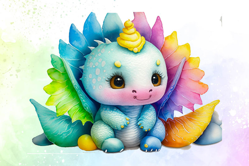 Baby Dragon Clipart Bundle - CraftNest - Digital Crafting and Art