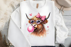 Valentine's Highland Cow Clipart Bundle - CraftNest - Digital Crafting and Art