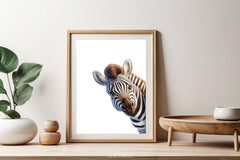 Zebra Peeking Clipart Bundle - CraftNest - Digital Crafting and Art