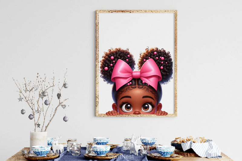 Peek A Boo Girl Clipart Bundle - CraftNest - Digital Crafting and Art