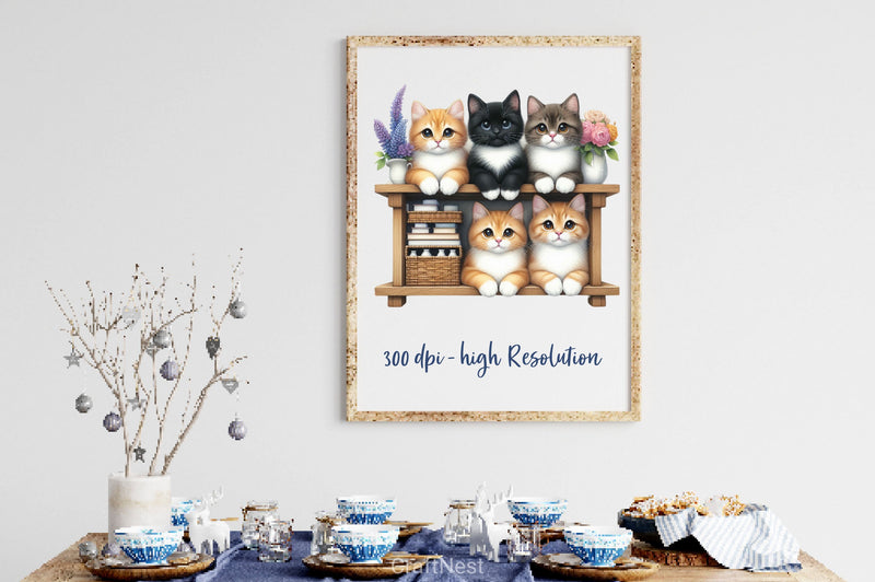 Cats Clipart Bundle - CraftNest - Digital Crafting and Art