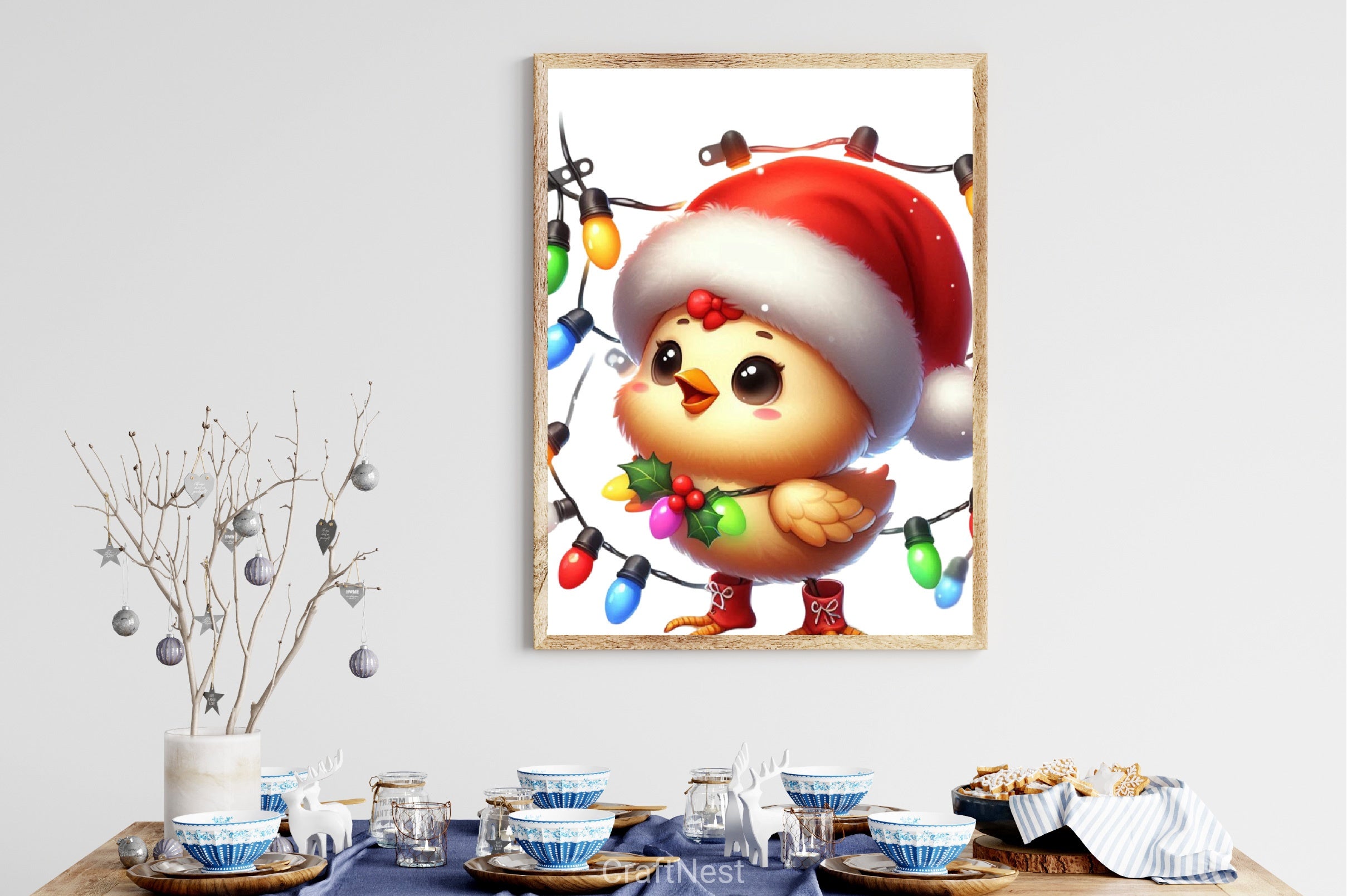 Christmas Chicken Clipart Bundle 2 - CraftNest - Digital Crafting and Art