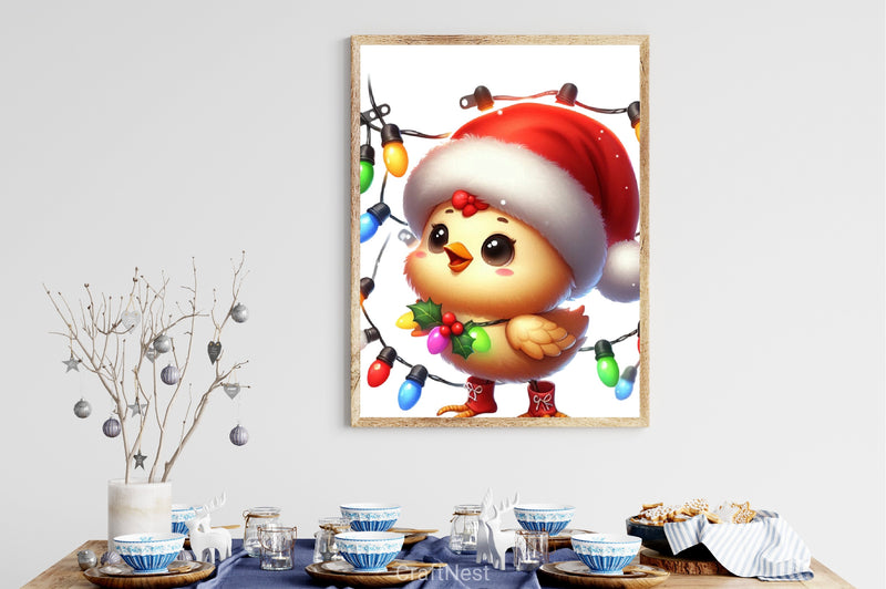 Christmas Chicken Clipart Bundle 2 - CraftNest - Digital Crafting and Art
