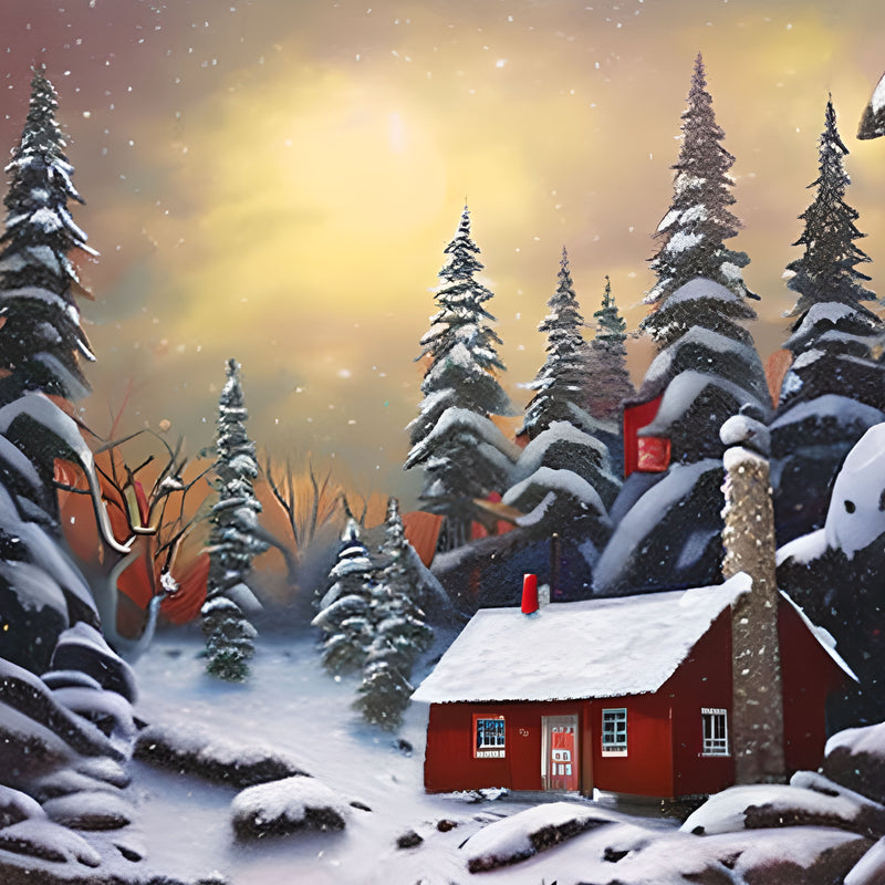 Winter Seamless Digital Paper 3 - CraftNest - Digital Crafting and Art