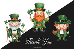 Leprechaun Cartoon Character Clipart Bundle 2 - CraftNest - Digital Crafting and Art