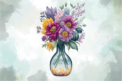 Vase Of Flowers Clipart Bundle - CraftNest - Digital Crafting and Art