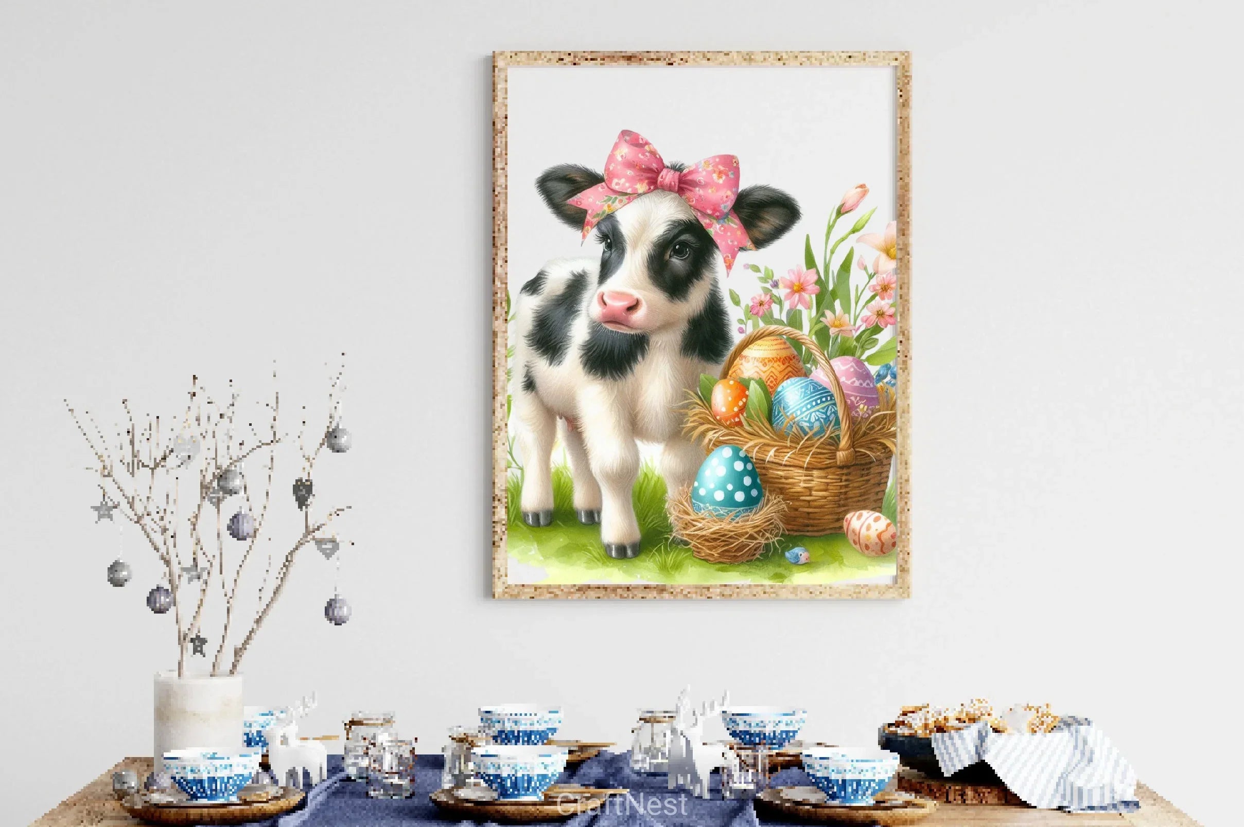 Easter Cow Clipart Bundle 3 - CraftNest - Digital Crafting and Art