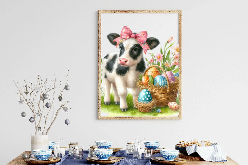 Easter Cow Clipart Bundle 3 - CraftNest - Digital Crafting and Art