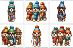 Winter Dogs Clipart Bundle - CraftNest - Digital Crafting and Art