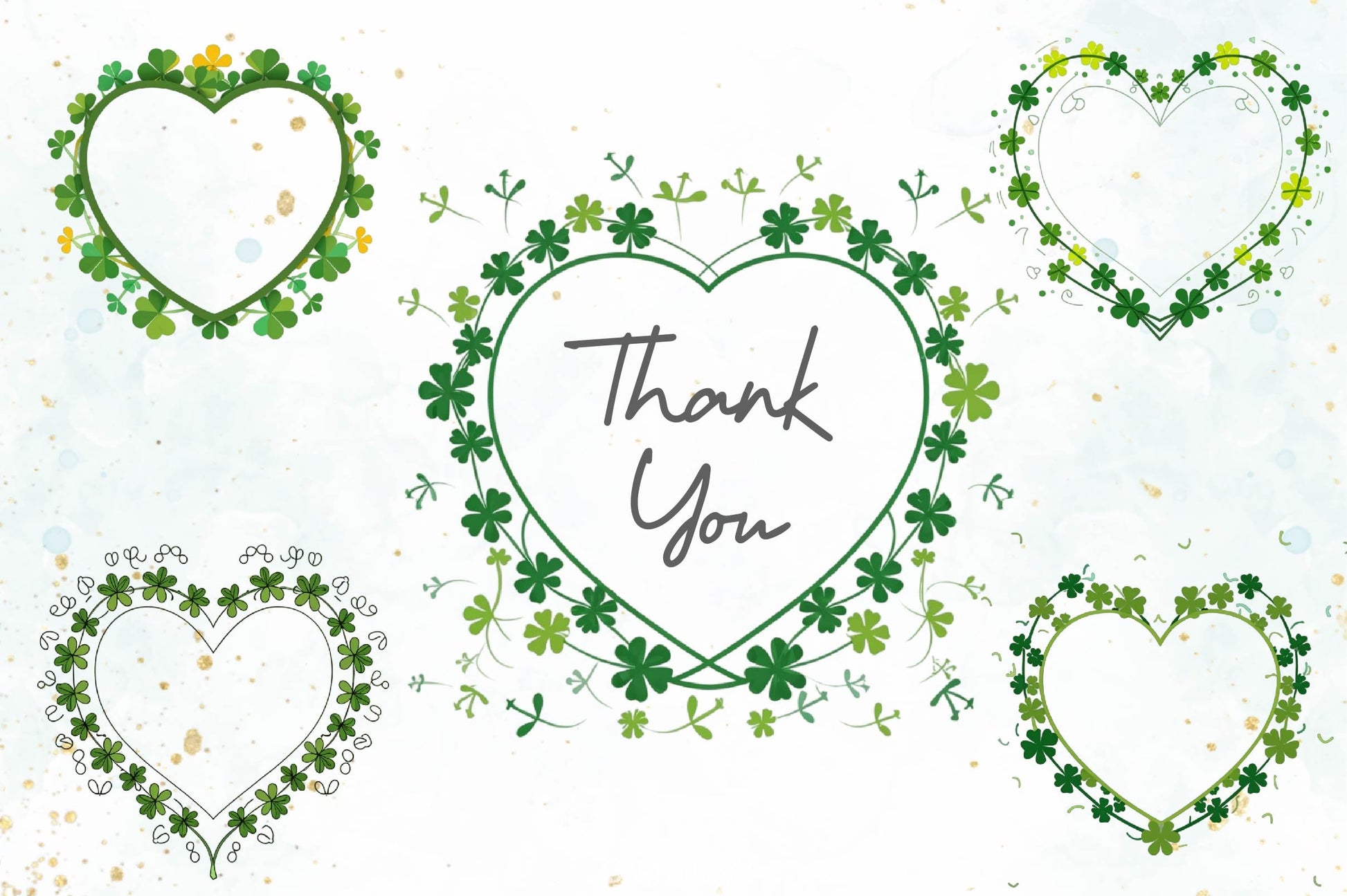 St Patricks Day Heart Frame Clipart Bundle 2 - CraftNest - Digital Crafting and Art