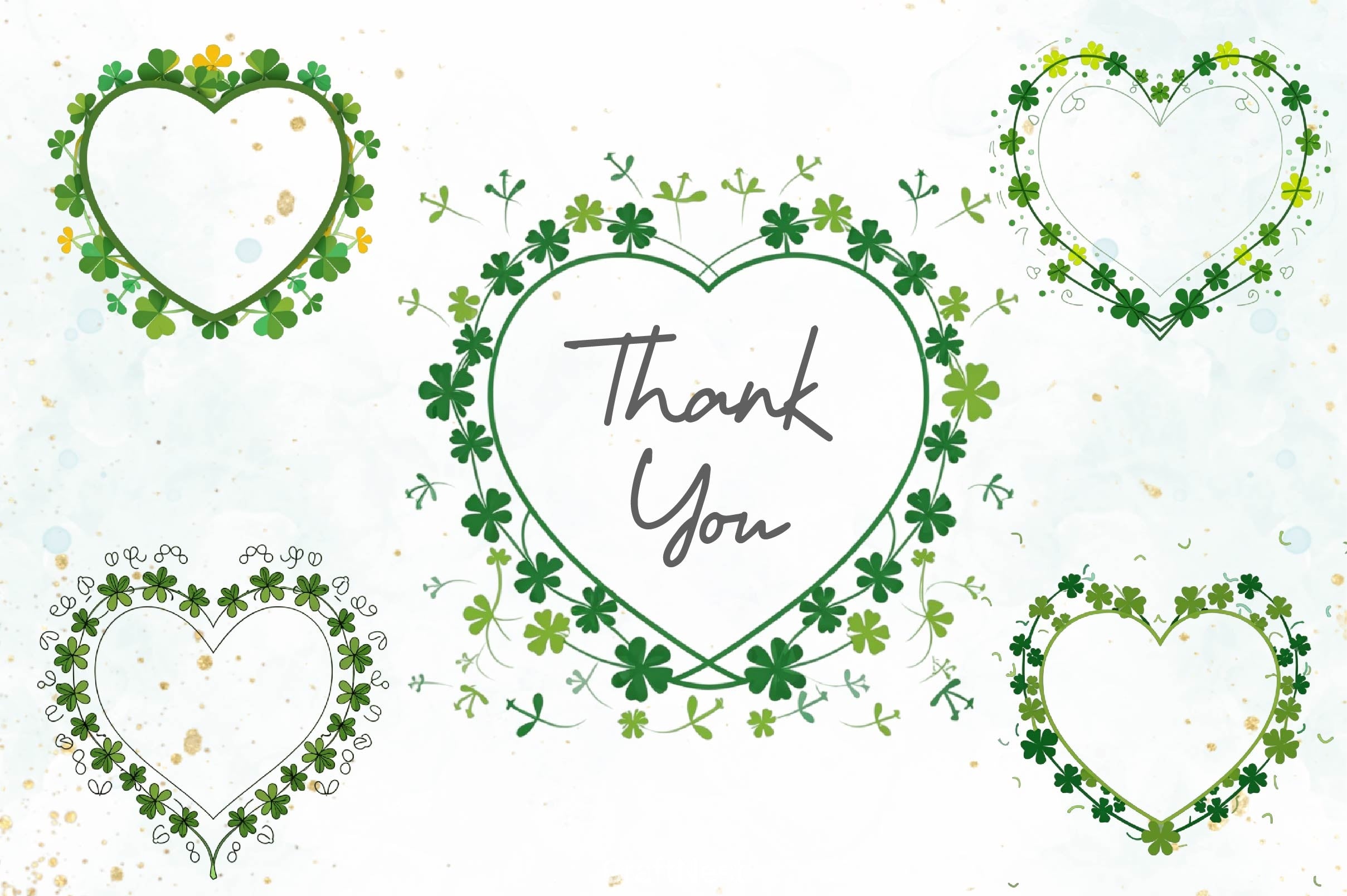 St Patricks Day Heart Frame Clipart Bundle 2 - CraftNest - Digital Crafting and Art