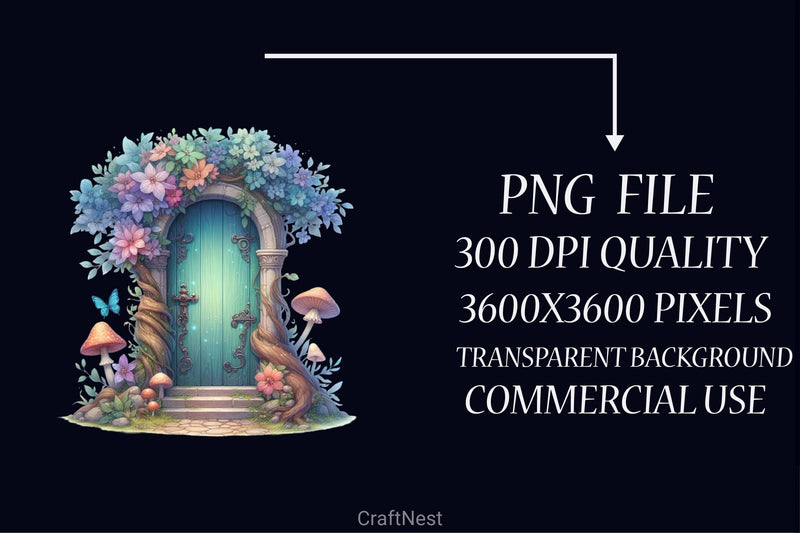 Cute Magic Doors Clipart Bundle - CraftNest - Digital Crafting and Art