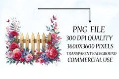 Valentine Fences Clipart Bundle - CraftNest - Digital Crafting and Art