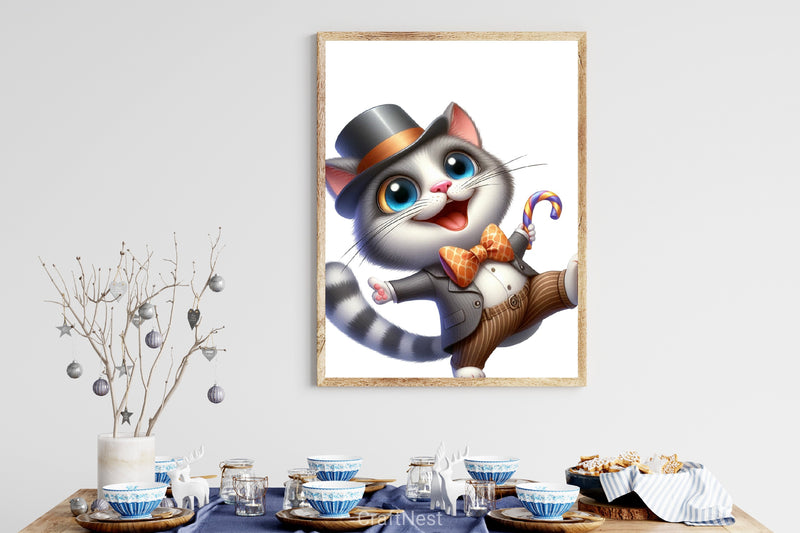 Cute Crazy Cats Clipart Bundle - CraftNest - Digital Crafting and Art