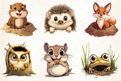 Funny Animals Hole Clipart Bundle - CraftNest - Digital Crafting and Art