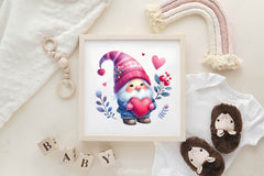 Valentine Gnome Clipart Bundle - CraftNest - Digital Crafting and Art