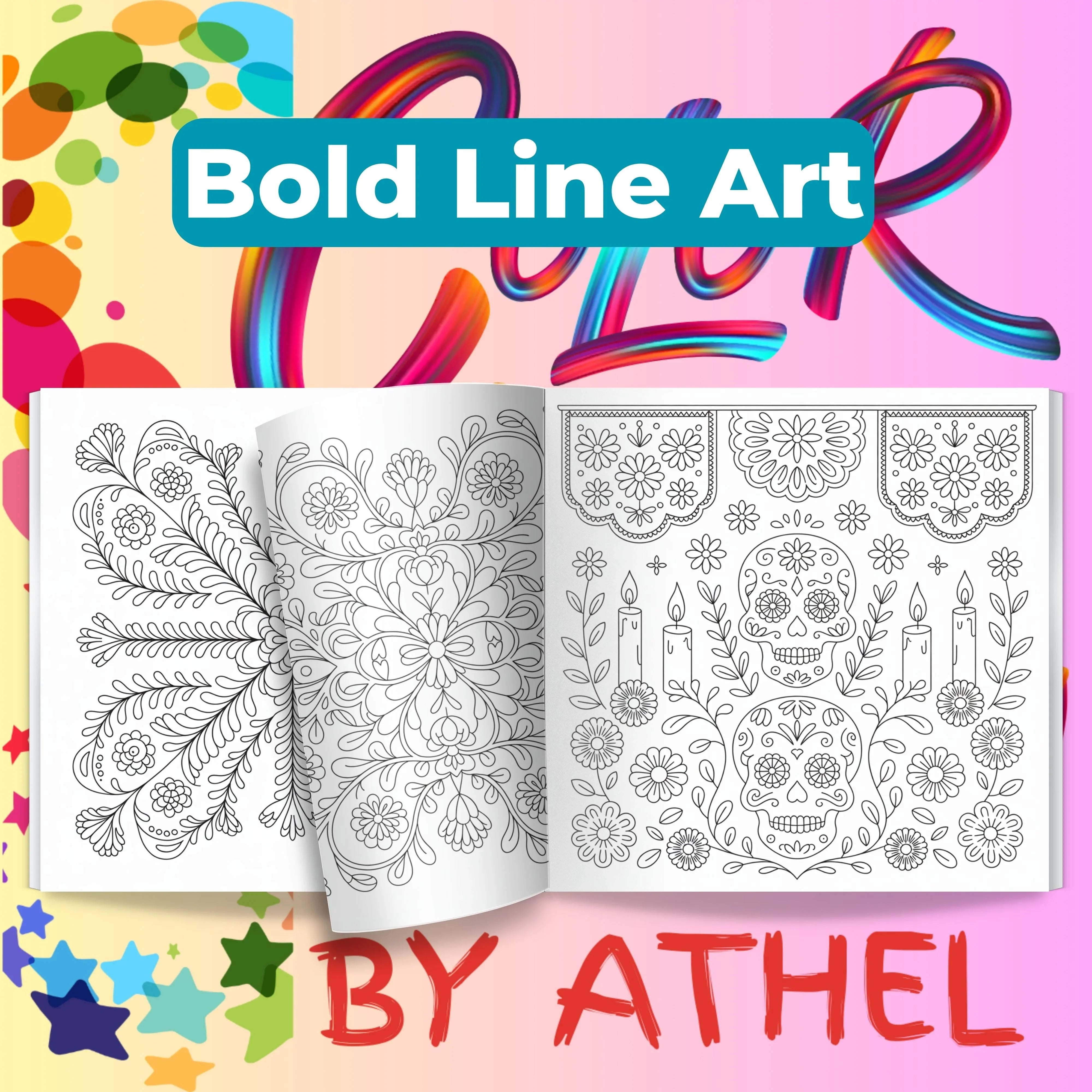 Papel Picado Coloring Books Bundle - CraftNest - Digital Crafting and Art
