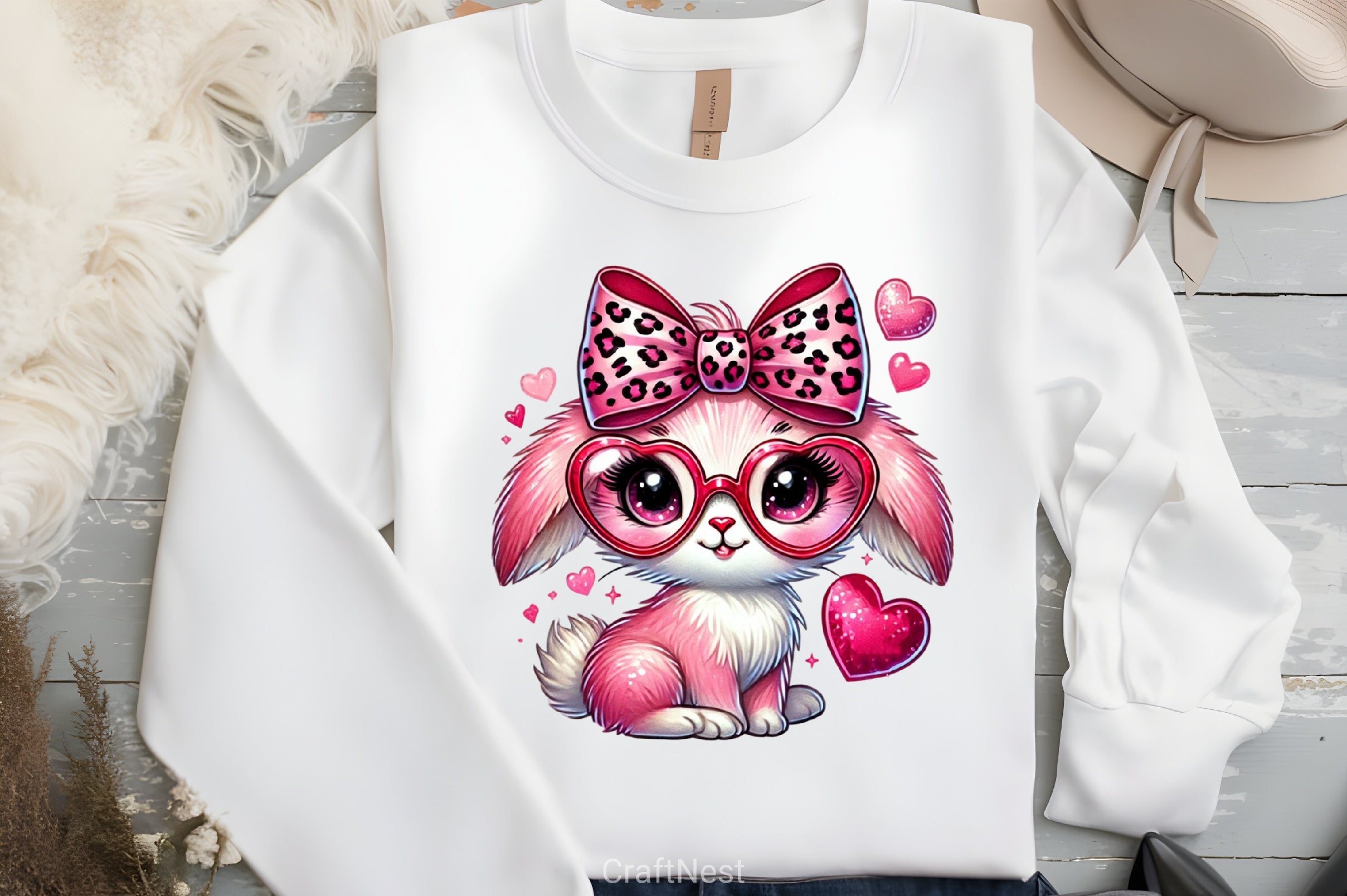 Valentine Bunny Clipart Bundle 2 - CraftNest - Digital Crafting and Art