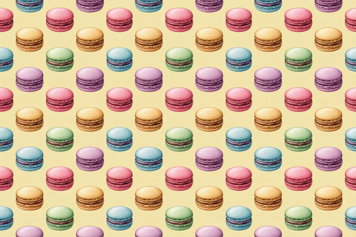 Pastel Macarons Seamless Papers - CraftNest - Digital Crafting and Art