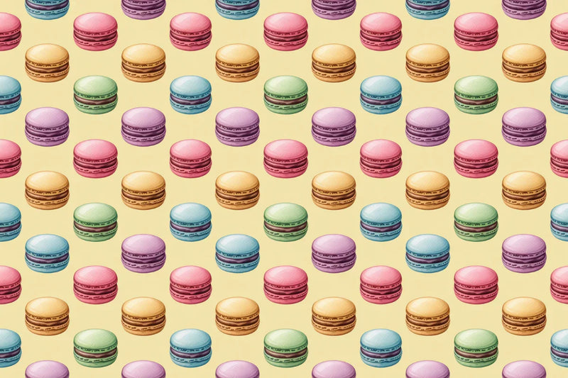 Pastel Macarons Seamless Papers - CraftNest - Digital Crafting and Art