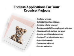 Baby Lion Clipart - CraftNest