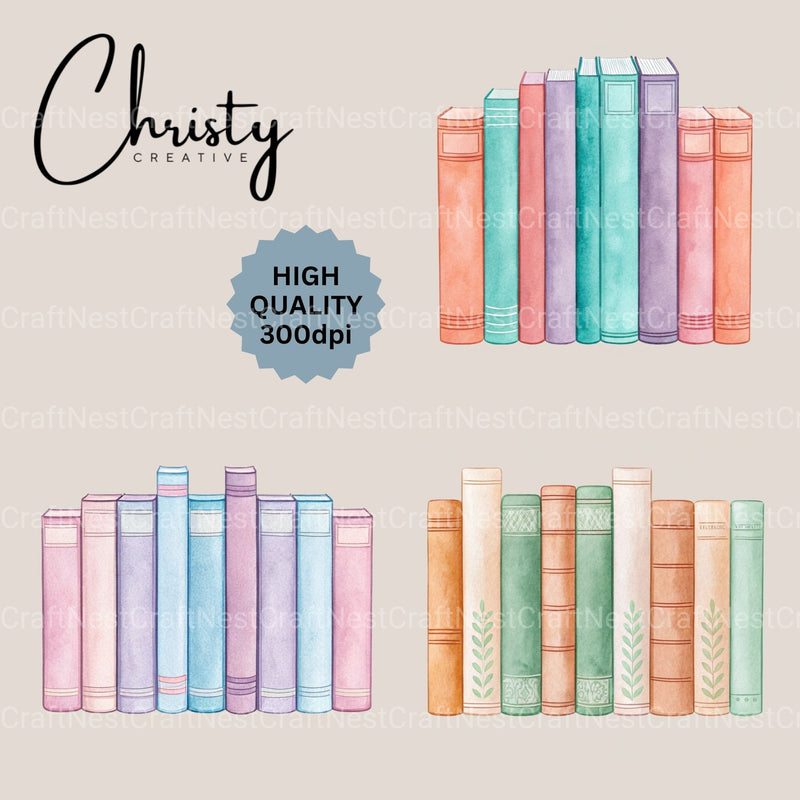 Book Borders Clipart Bundle - CraftNest - Digital Crafting and Art