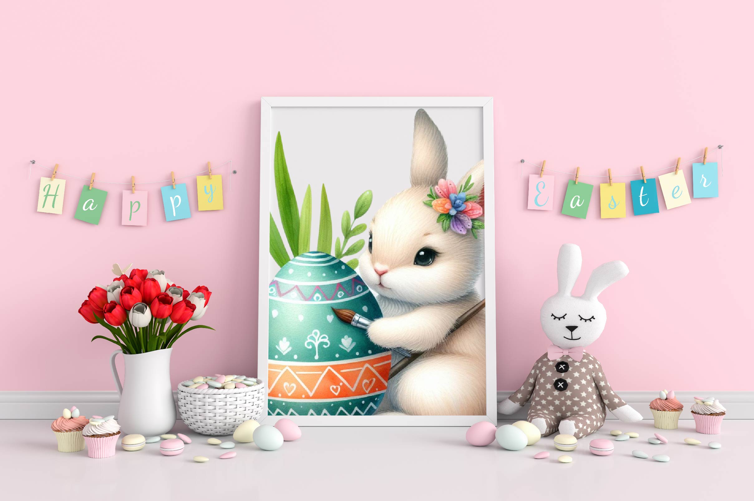 Easter Bunny Clipart Bundle 7 - CraftNest - Digital Crafting and Art