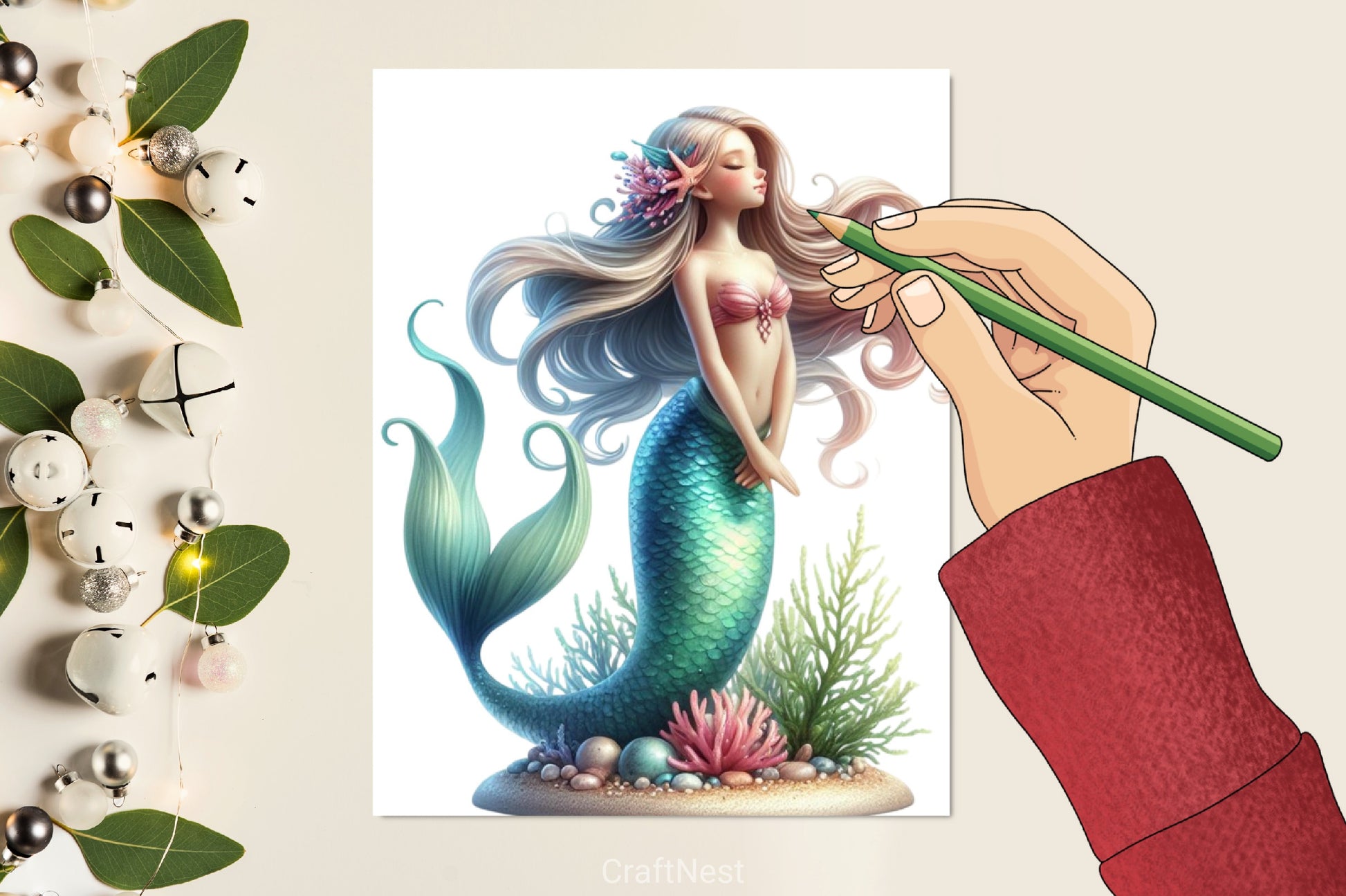 Mermaid Clipart Bundle - CraftNest - Digital Crafting and Art