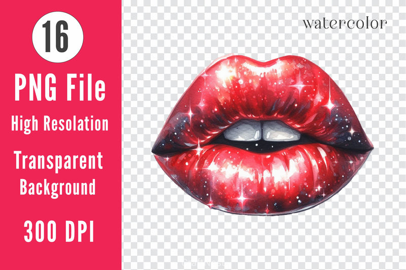 Kiss Lips Love Kisses Clipart Bundle 2 - CraftNest - Digital Crafting and Art
