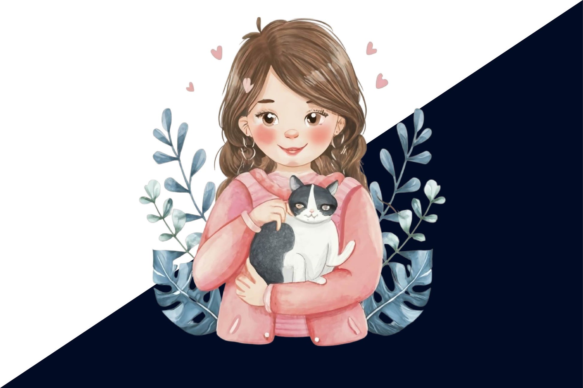 Chibi Girl With Cat Cute Mom Clipart Bundle - CraftNest - Digital Crafting and Art