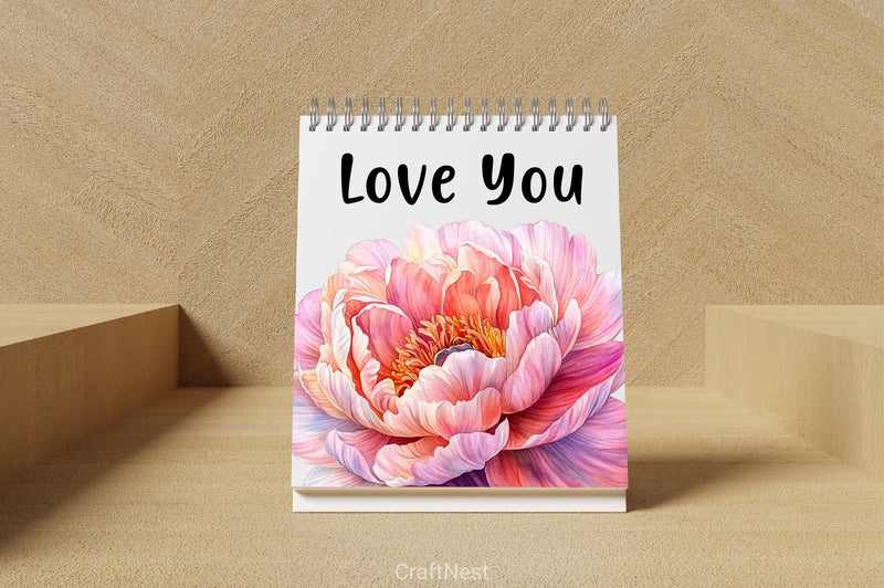 Roses Peonies Clipart Bundle - CraftNest - Digital Crafting and Art