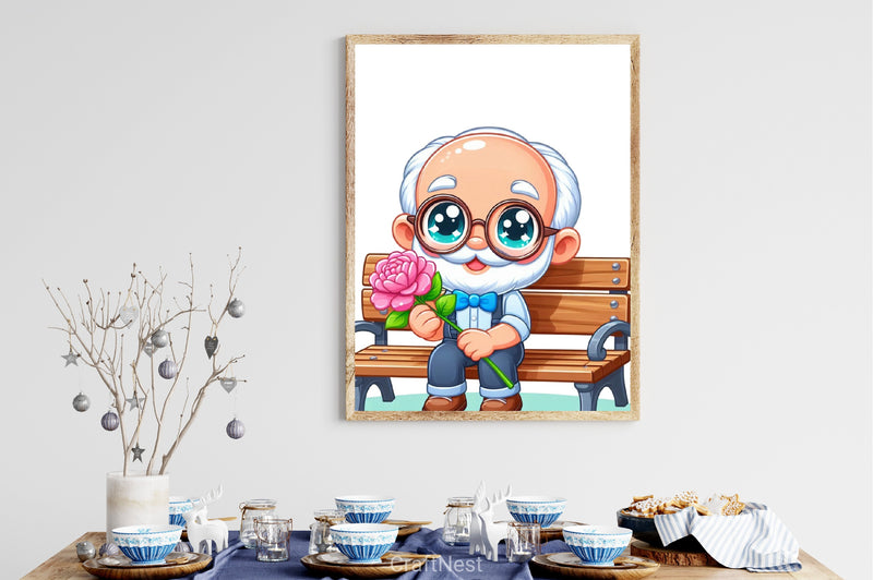 Grandpa Clipart Bundle - CraftNest - Digital Crafting and Art