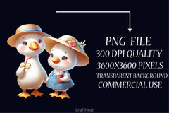 Cute Animals Summer Clipart Bundle - CraftNest - Digital Crafting and Art