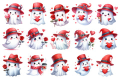 Valentine's Ghosts Clipart Bundle - CraftNest - Digital Crafting and Art