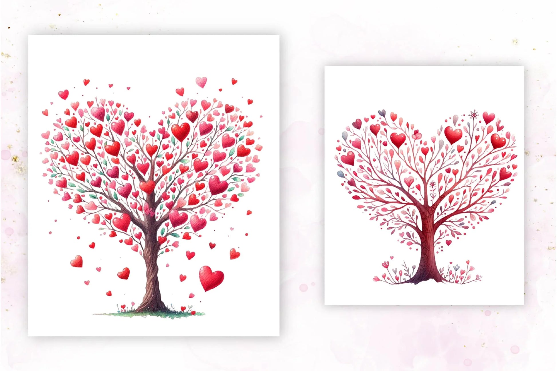 Heart Tree Clipart Bundle - CraftNest - Digital Crafting and Art