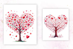 Heart Tree Clipart Bundle - CraftNest - Digital Crafting and Art