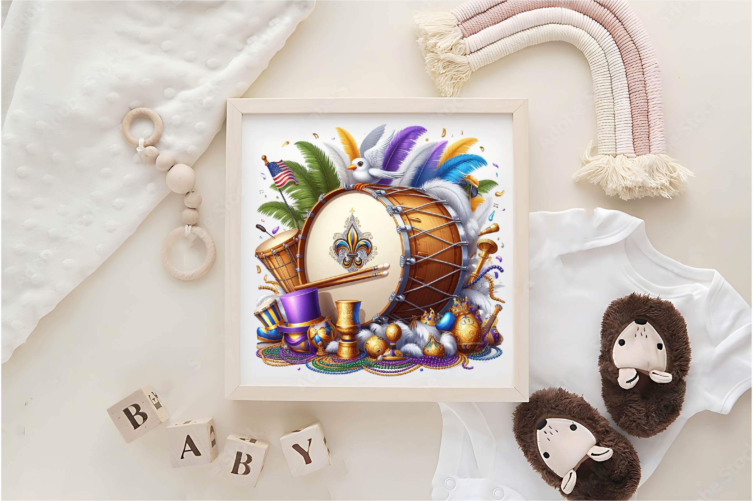 Mardi Gras Drum Clipart Bundle - CraftNest - Digital Crafting and Art