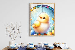 Stained Glass Easter Chick Clipart Bundle 3 - CraftNest - Digital Crafting and Art
