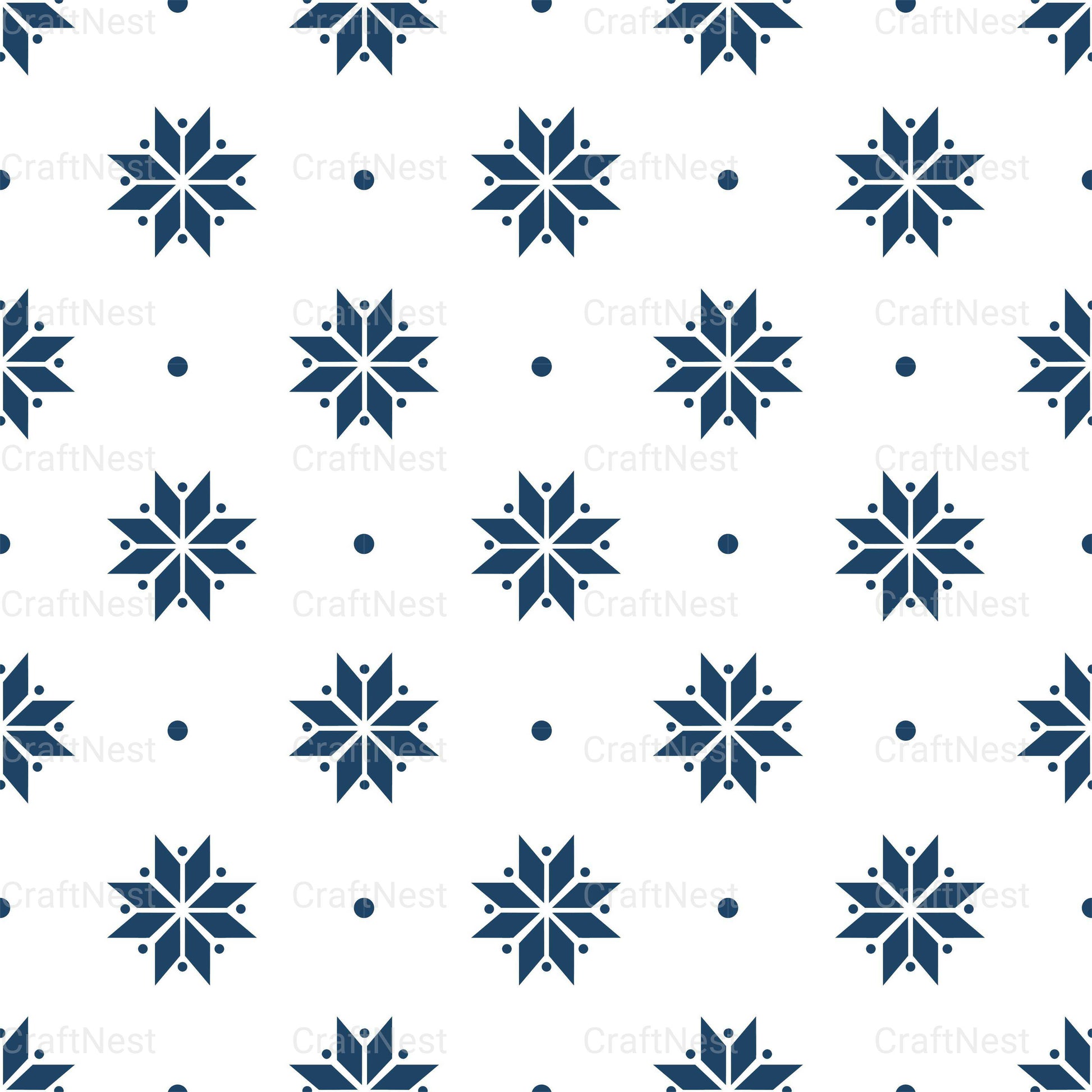 Christmas Nordic Seamless Digital Paper 2 - CraftNest - Digital Crafting and Art