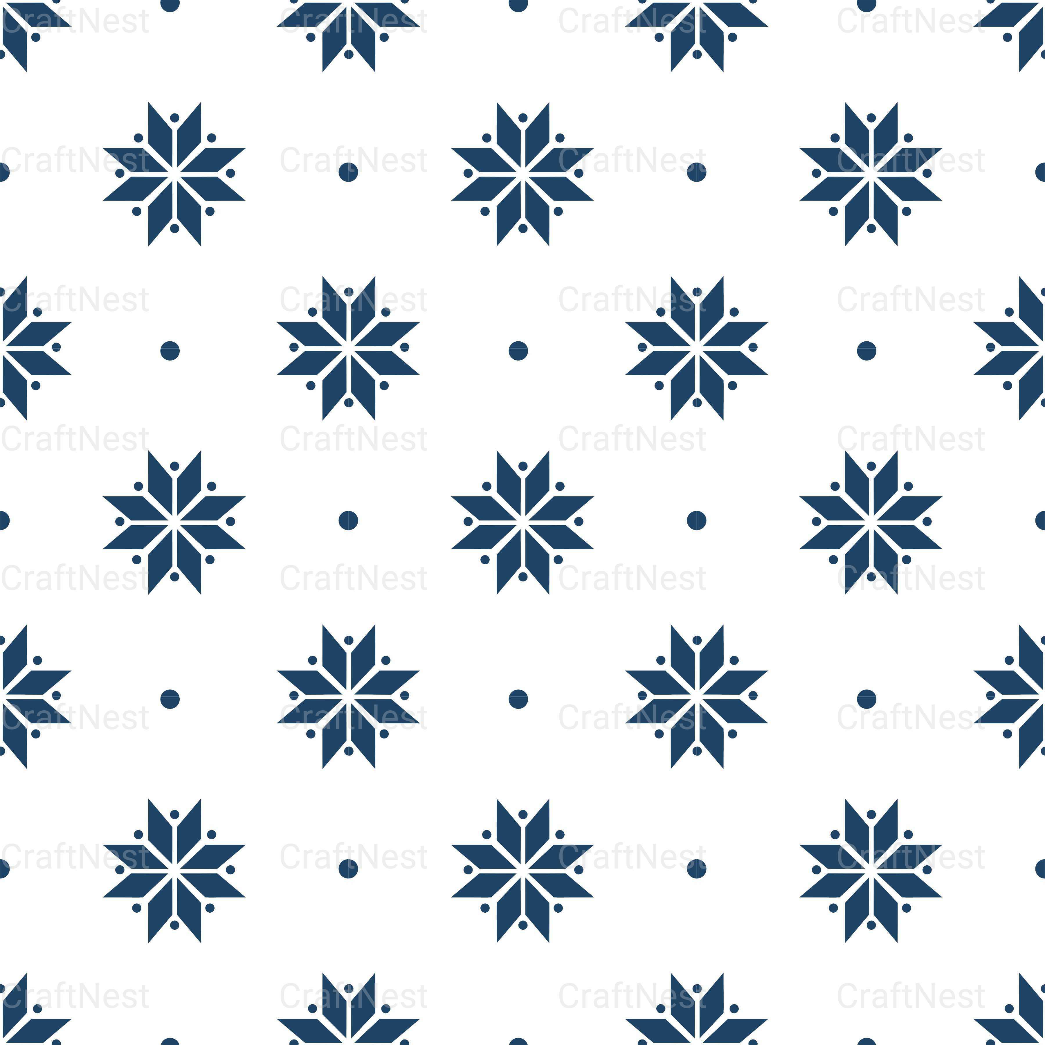 Christmas Nordic Seamless Digital Paper 2 - CraftNest - Digital Crafting and Art