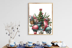 Christmas Scooter Clipart Bundle - CraftNest - Digital Crafting and Art