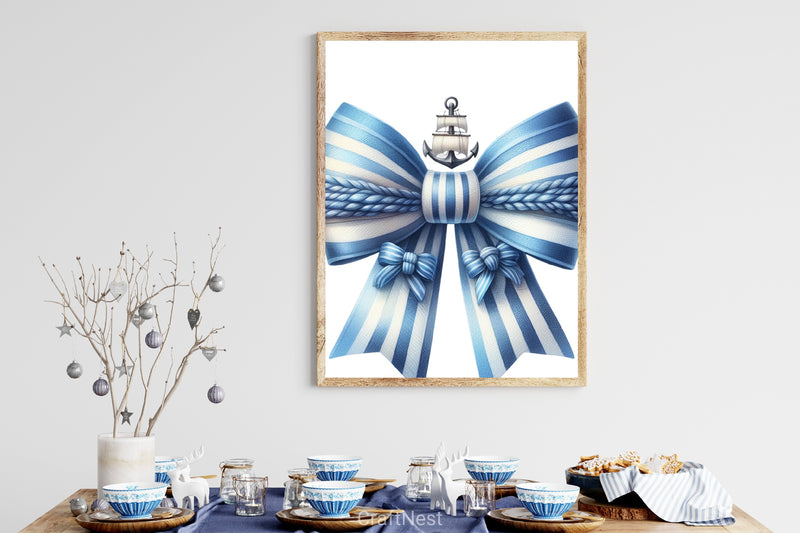 Blue Bows Clipart Bundle - CraftNest - Digital Crafting and Art