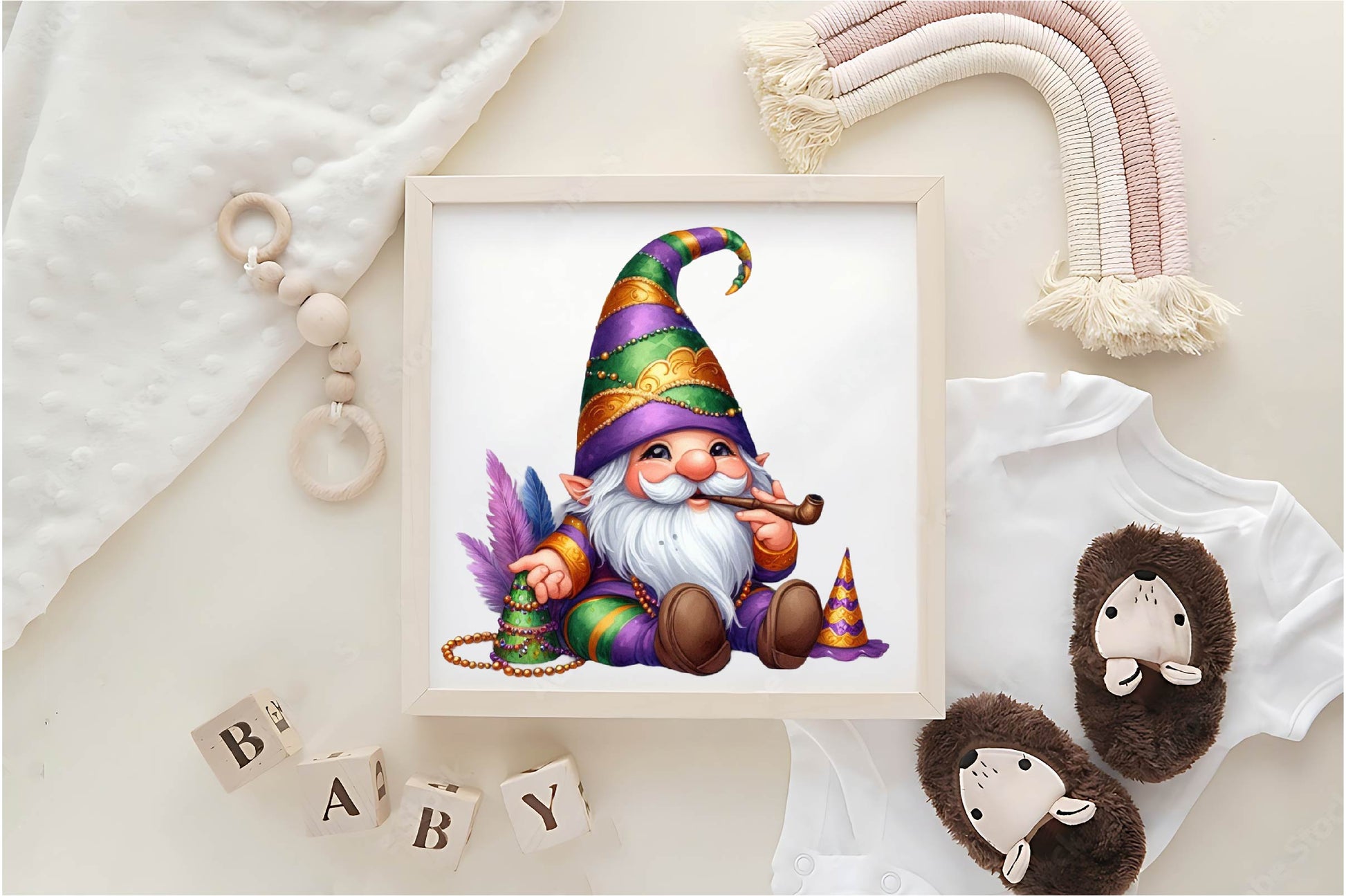 Mardi Gras Gnomes Clipart Bundle - CraftNest - Digital Crafting and Art
