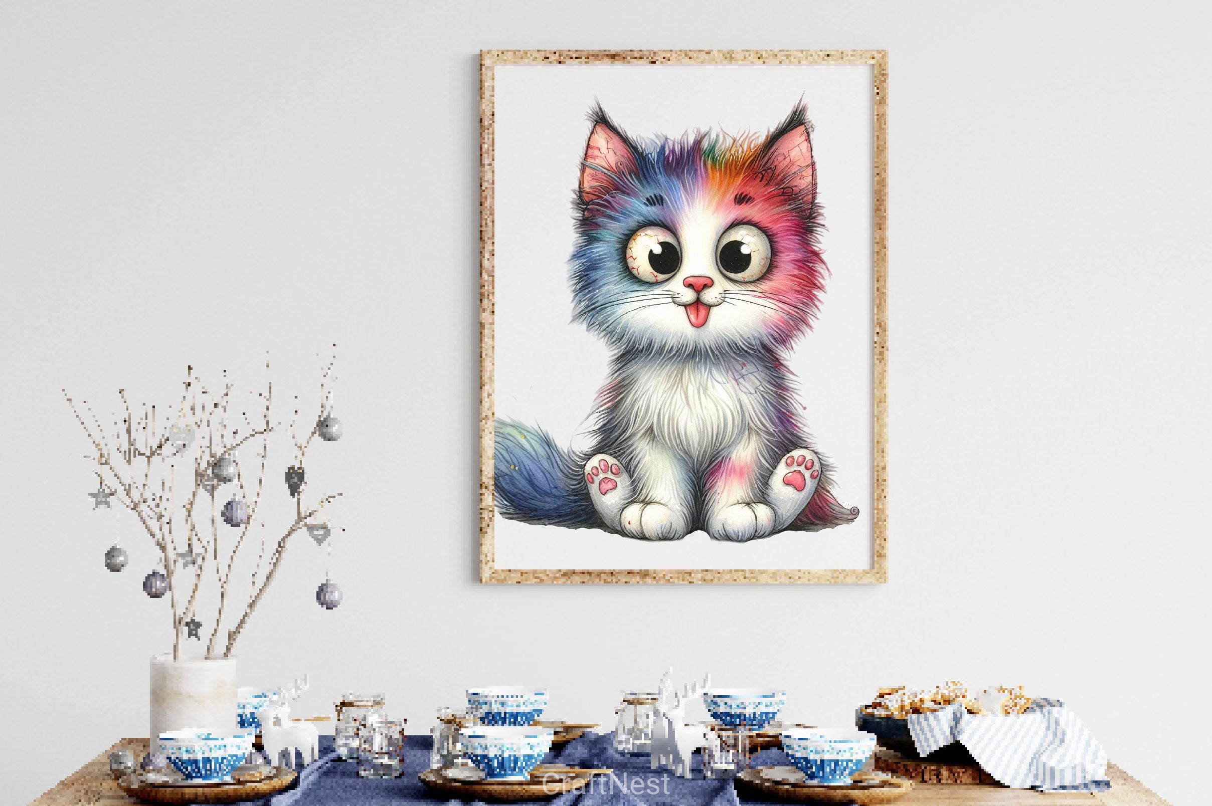 Cute Crazy Cat Clipart Bundle - CraftNest - Digital Crafting and Art