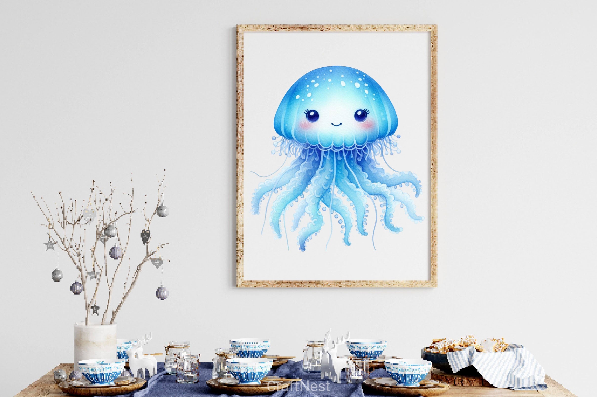 Pastel Cute Mermaid Clipart Bundle 5 - CraftNest - Digital Crafting and Art