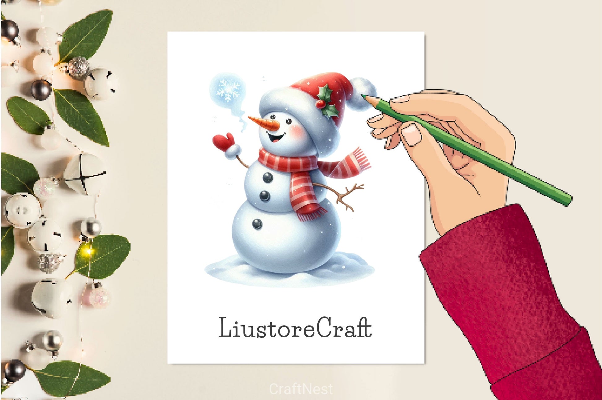 Christmas Snowman Clipart Bundle 4 - CraftNest - Digital Crafting and Art